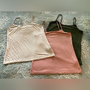 Time and Tru woman size medium 8-10 3/fer cami tops